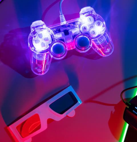 gaming joystick and mouse